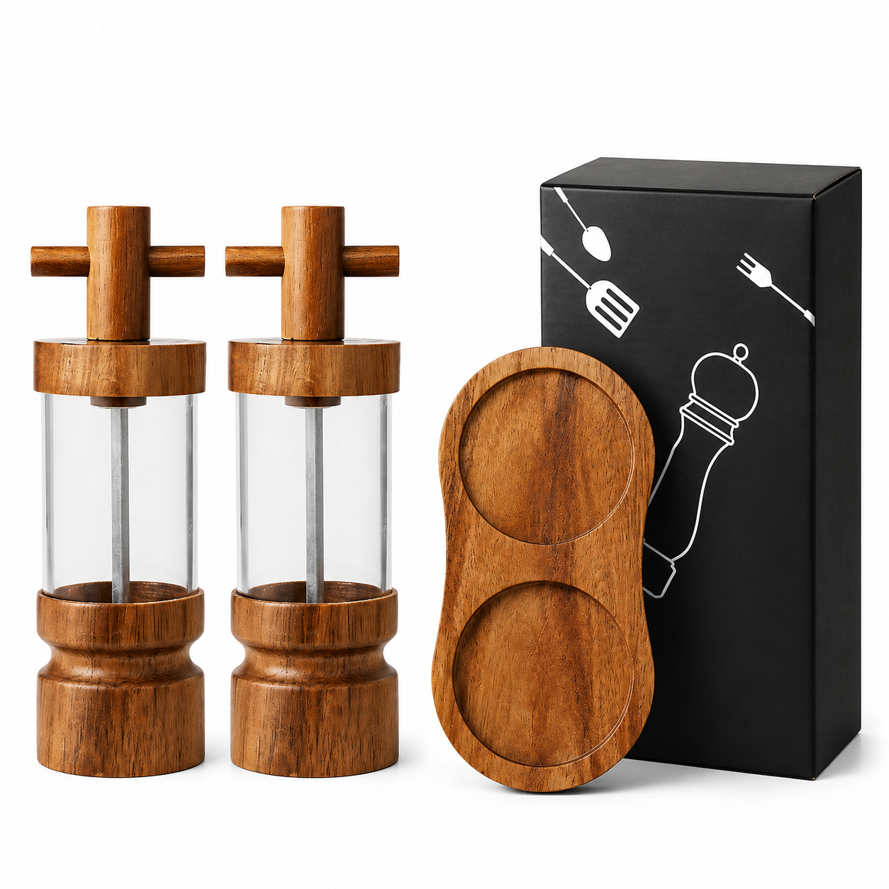 Premium Wooden Pepper Grinder