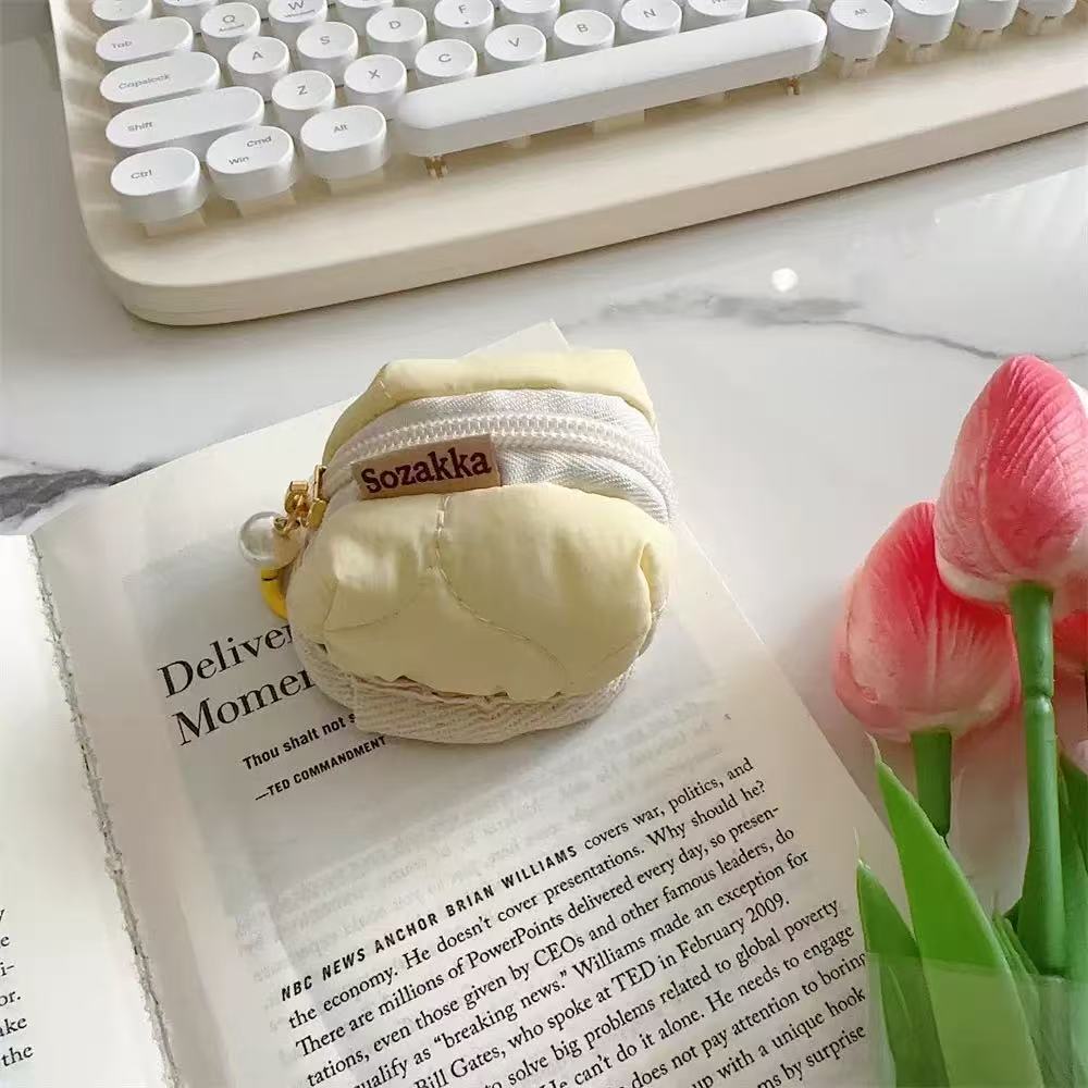 Mini Fluffy Bunny Pouch – Soft Plush Bag for AirPods, Jewelry, Coins & More