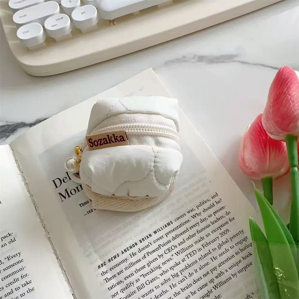Mini Fluffy Bunny Pouch – Soft Plush Bag for AirPods, Jewelry, Coins & More