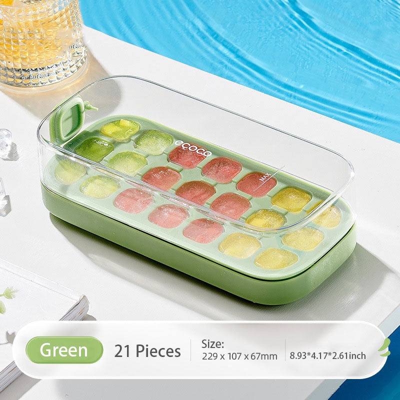 Large Capacity Press Ice Tray – Easy Release & Portion Control