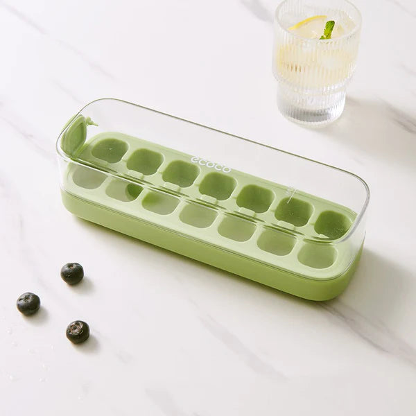 Press-Type Ice Cube Trays for Home Ice Storage and Making,Food-Grade Silicone