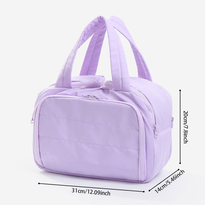 Travel Makeup Bag – Dustproof & Water-Resistant with Multiple Compartments