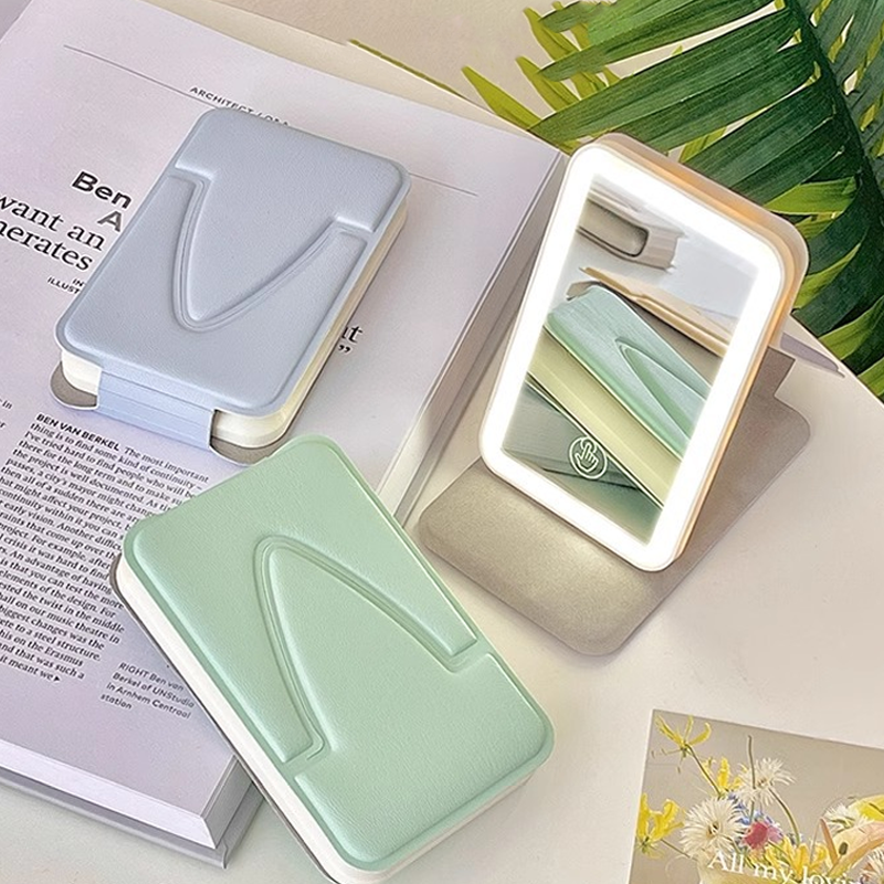 Portable Makeup Mirror – Foldable with LED Light
