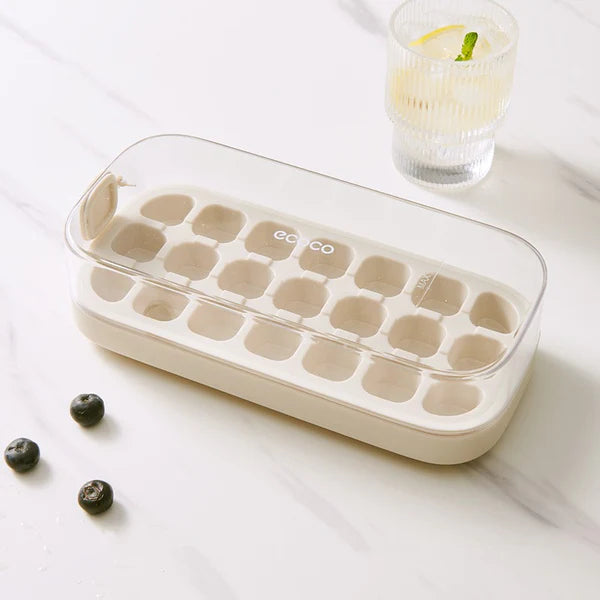 Press-Type Ice Cube Trays for Home Ice Storage and Making,Food-Grade Silicone