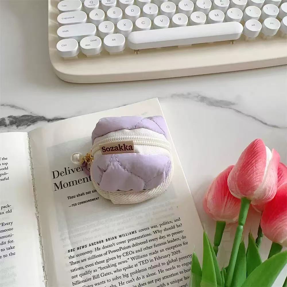 Mini Fluffy Bunny Pouch – Soft Plush Bag for AirPods, Jewelry, Coins & More