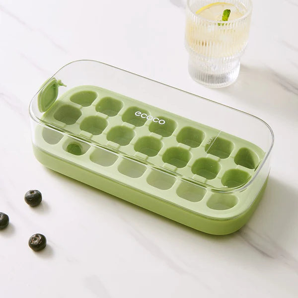 Press-Type Ice Cube Trays for Home Ice Storage and Making,Food-Grade Silicone