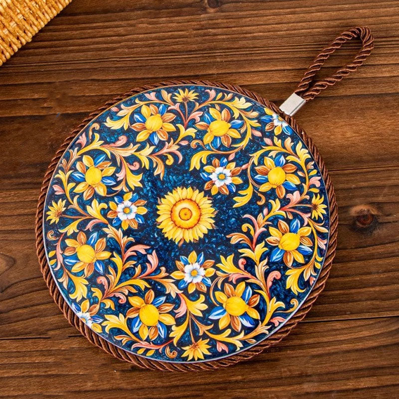 Vintage Enamel Ceramic Heat-Resistant Mat