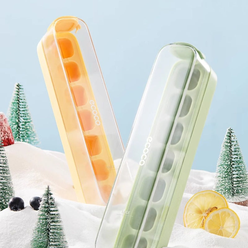 Press-Type Ice Cube Trays for Home Ice Storage and Making,Food-Grade Silicone