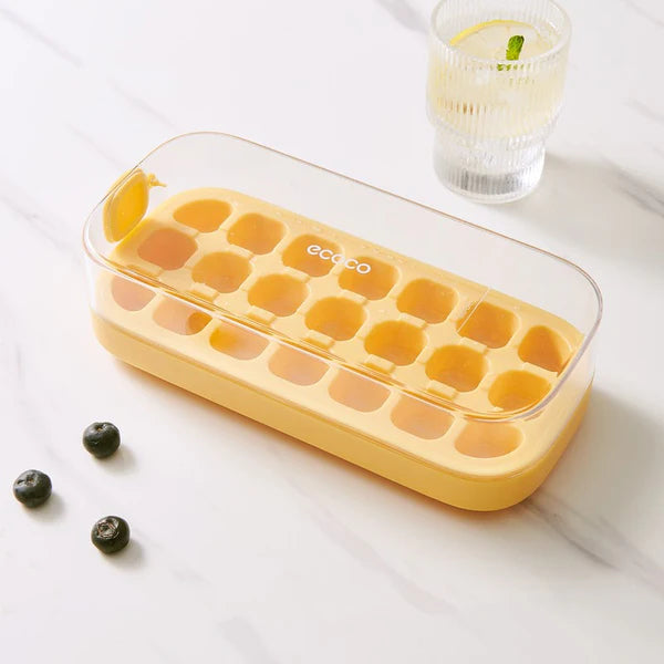 Press-Type Ice Cube Trays for Home Ice Storage and Making,Food-Grade Silicone