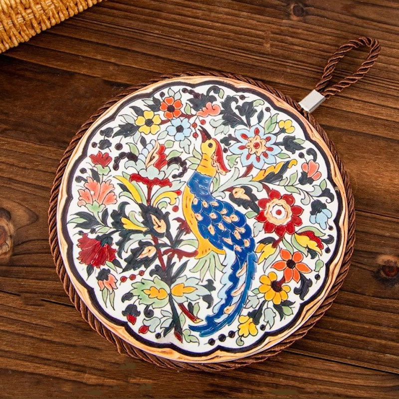Vintage Enamel Ceramic Heat-Resistant Mat