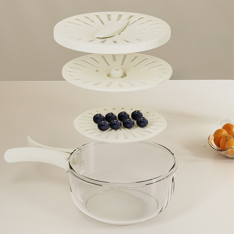 2-in-1 Draining and Preservation Basket: Simplify Washing & Storing