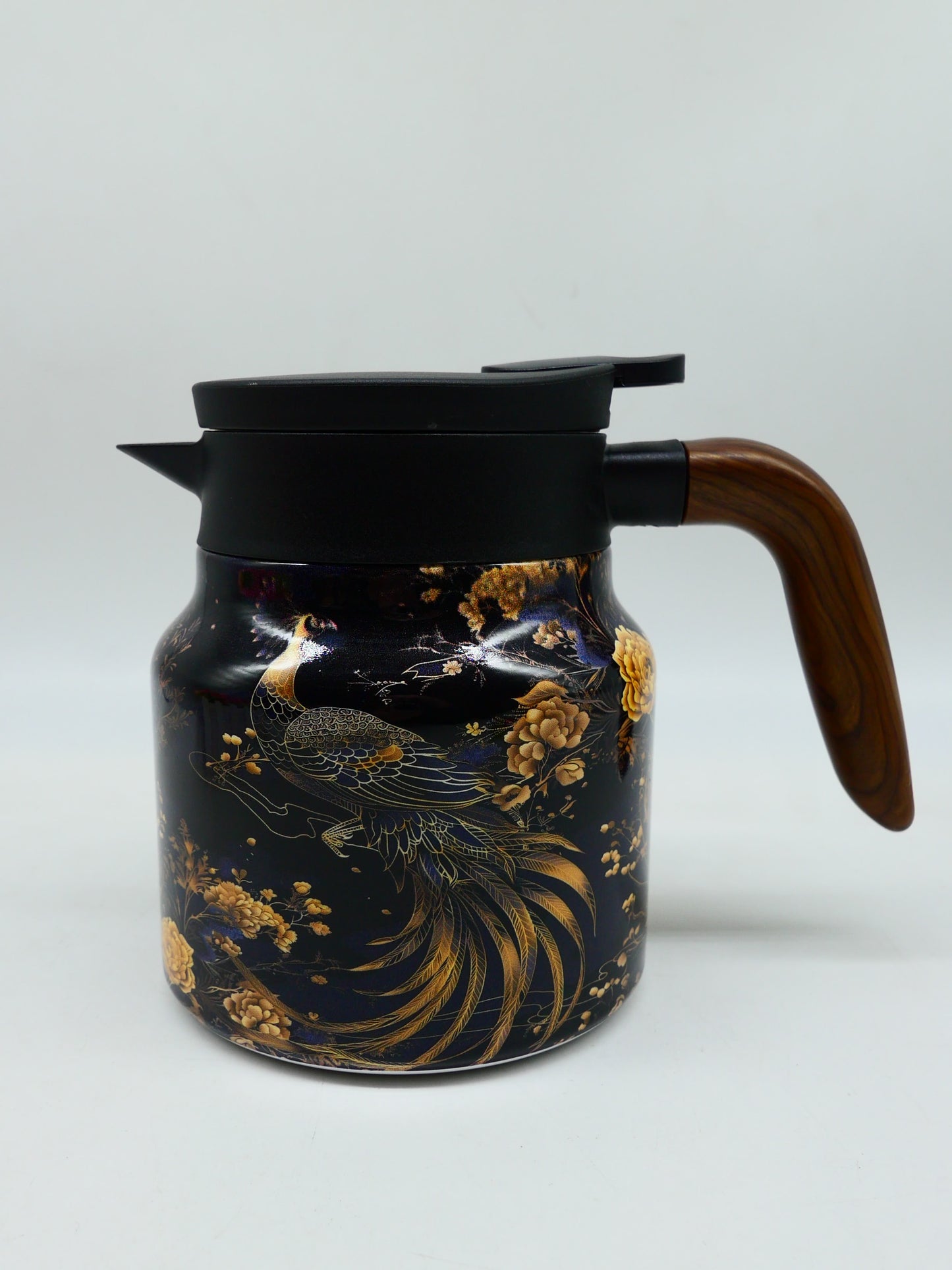 Vintage Floral Pattern Tea Thermos – Built-In Infuser, 28 Oz/35 Oz