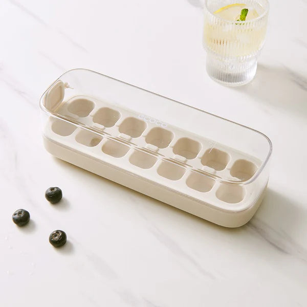 Press-Type Ice Cube Trays for Home Ice Storage and Making,Food-Grade Silicone