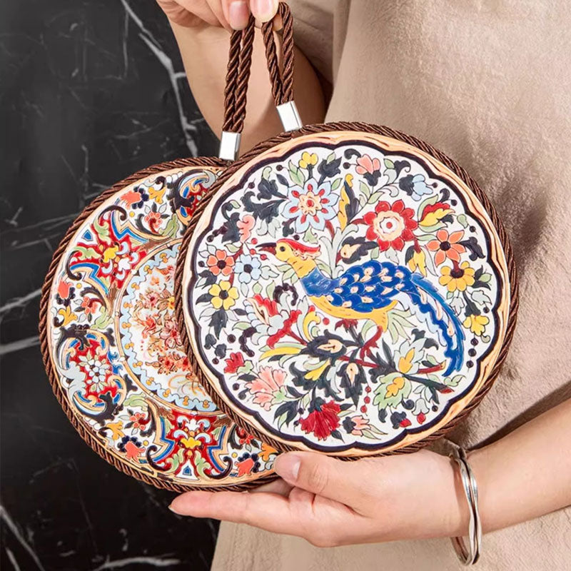 Vintage Enamel Ceramic Heat-Resistant Mat