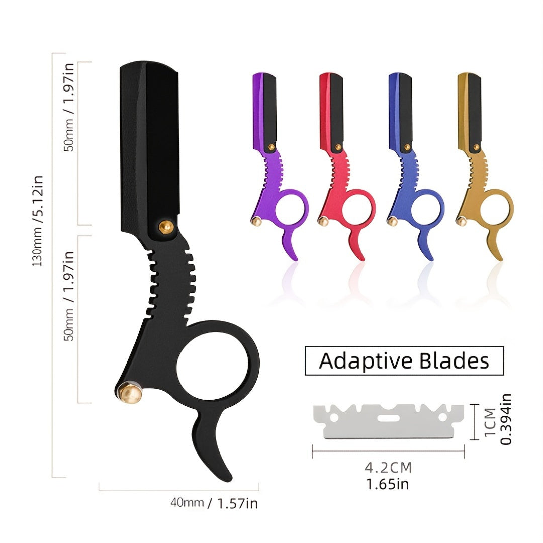 Classic Vintage Look for Barber Razor Manual Shaving, Haircutting, Beard Shaping, and Eyebrow Trimming