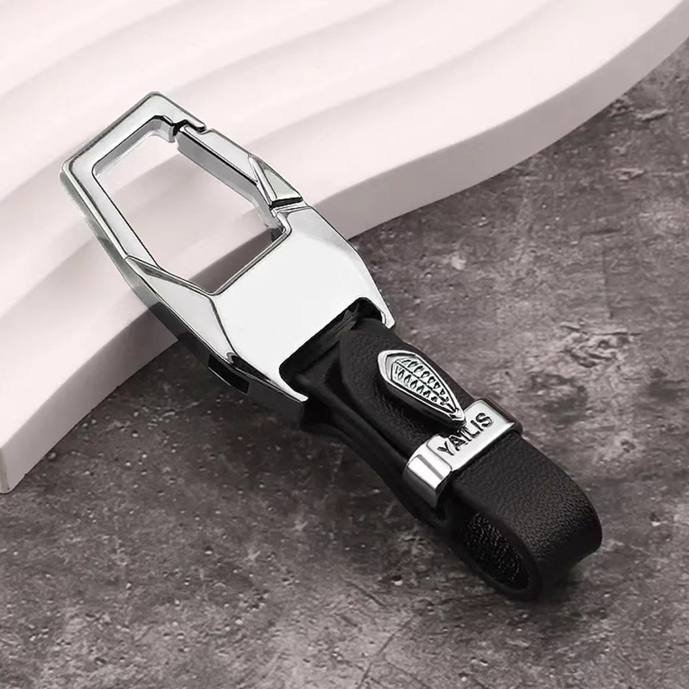 Premium Car Keychain Pendant – Zinc Alloy & Leather Key Ring