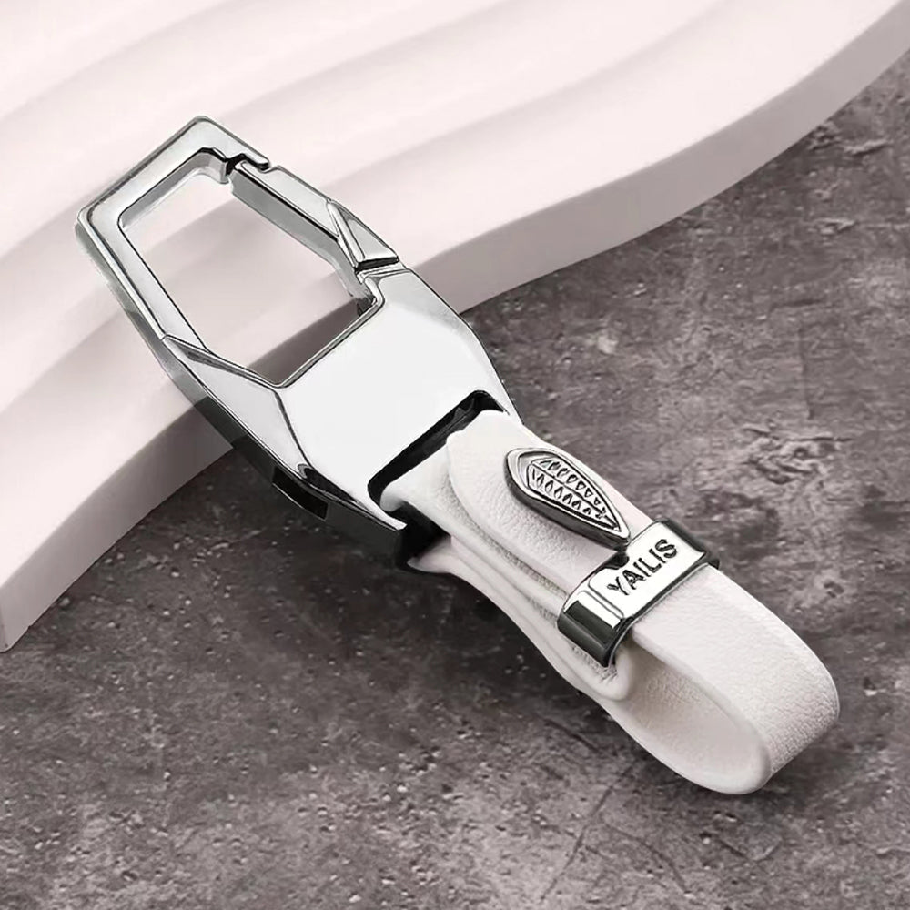 Premium Car Keychain Pendant – Zinc Alloy & Leather Key Ring