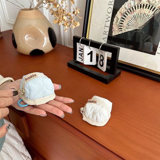 Mini Fluffy Bunny Pouch – Soft Plush Bag for AirPods, Jewelry, Coins & More