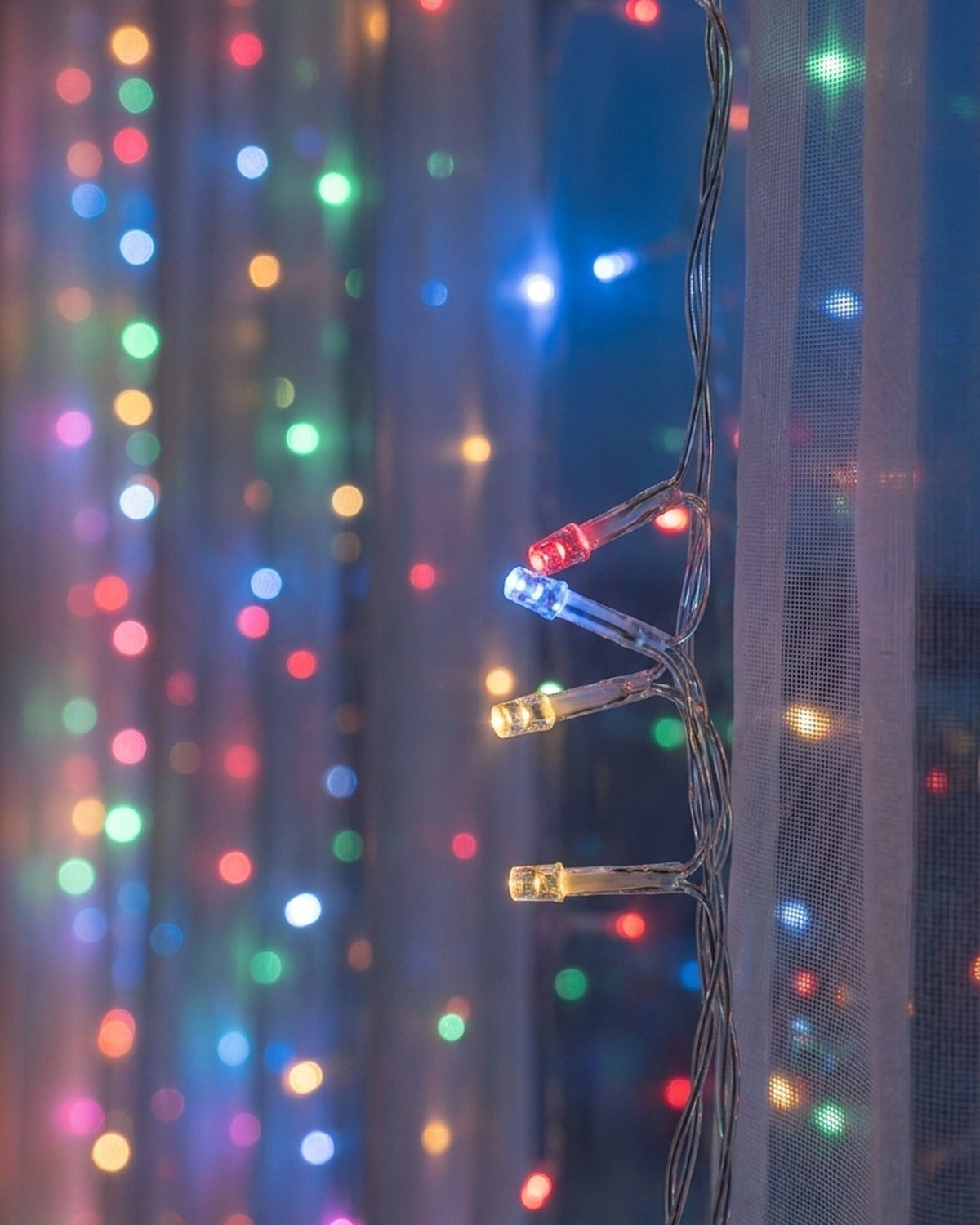 Cascade Fairy Curtain Lights – Decorative LED String Lights for Cozy Home Decor