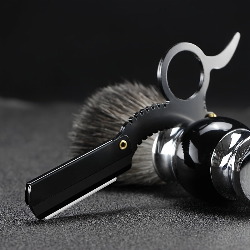 Classic Vintage Look for Barber Razor Manual Shaving, Haircutting, Beard Shaping, and Eyebrow Trimming