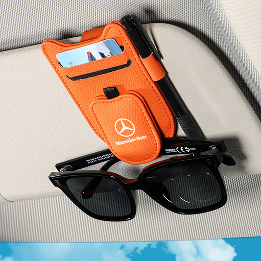 Soporte para gafas para parasol de coche: acceso fácil, ahorro de espacio, clip multiusos