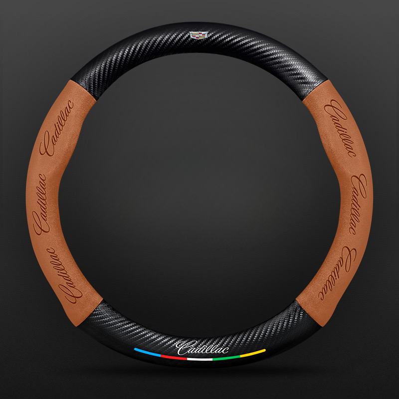 TrackVibe | Carbon Suede Steering Wheel Cover – Anti-Slip & Wear-Resistant