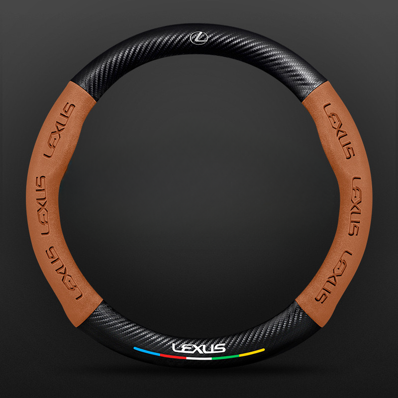 TrackVibe | Carbon Suede Steering Wheel Cover – Anti-Slip & Wear-Resistant