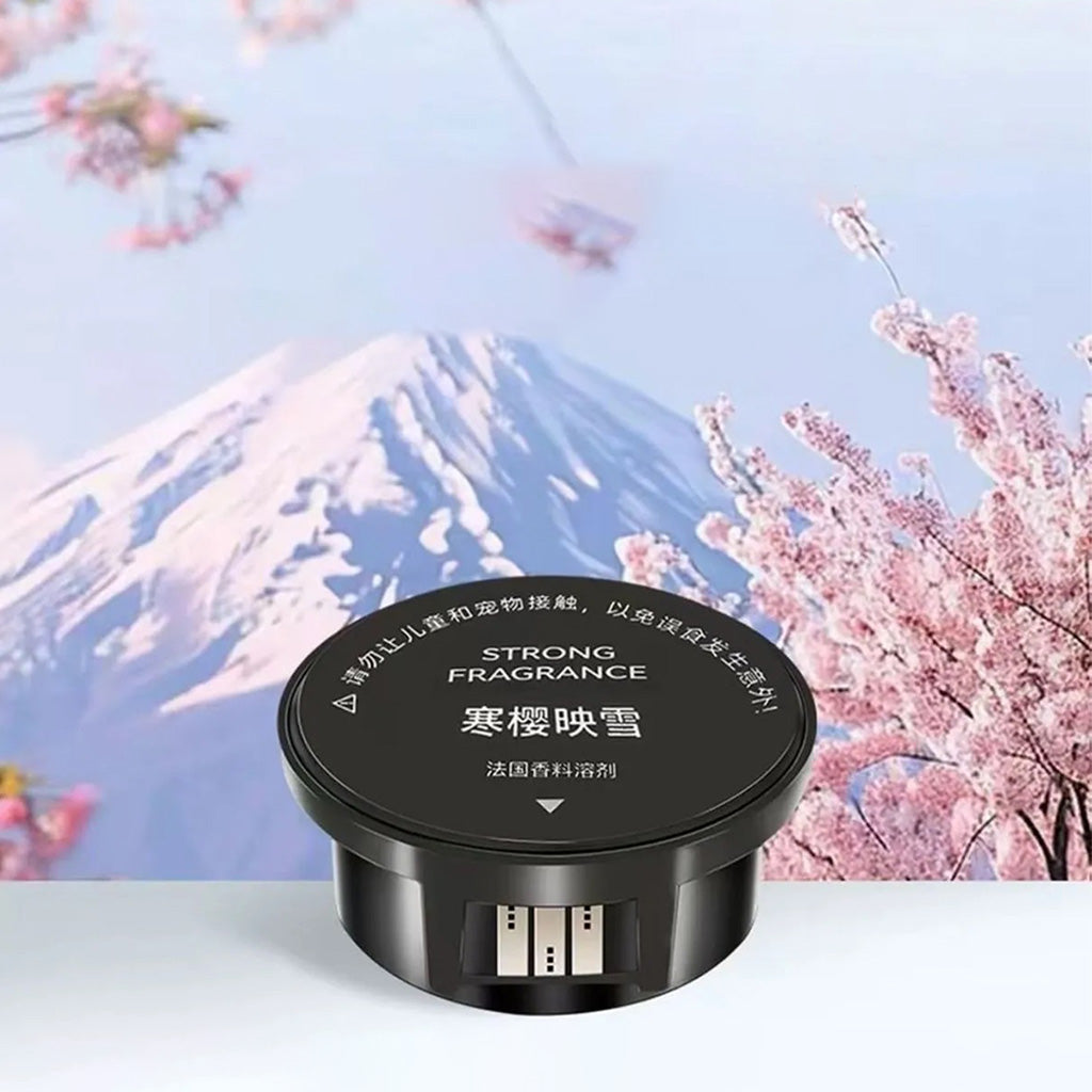 Volcano & Glacier Car Air Freshener – Solar-Powered Fragrance Diffuser