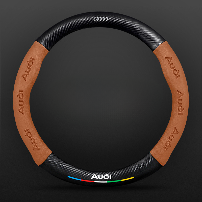 TrackVibe | Carbon Suede Steering Wheel Cover – Anti-Slip & Wear-Resistant