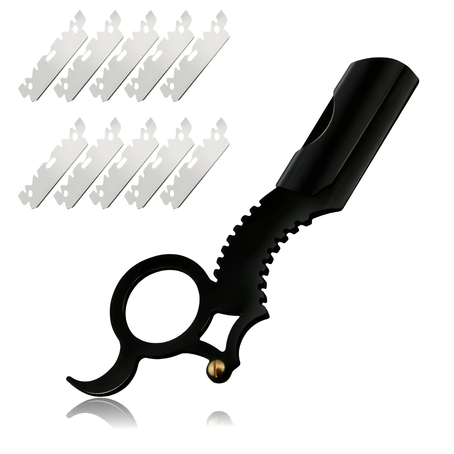 Classic Vintage Look for Barber Razor Manual Shaving, Haircutting, Beard Shaping, and Eyebrow Trimming