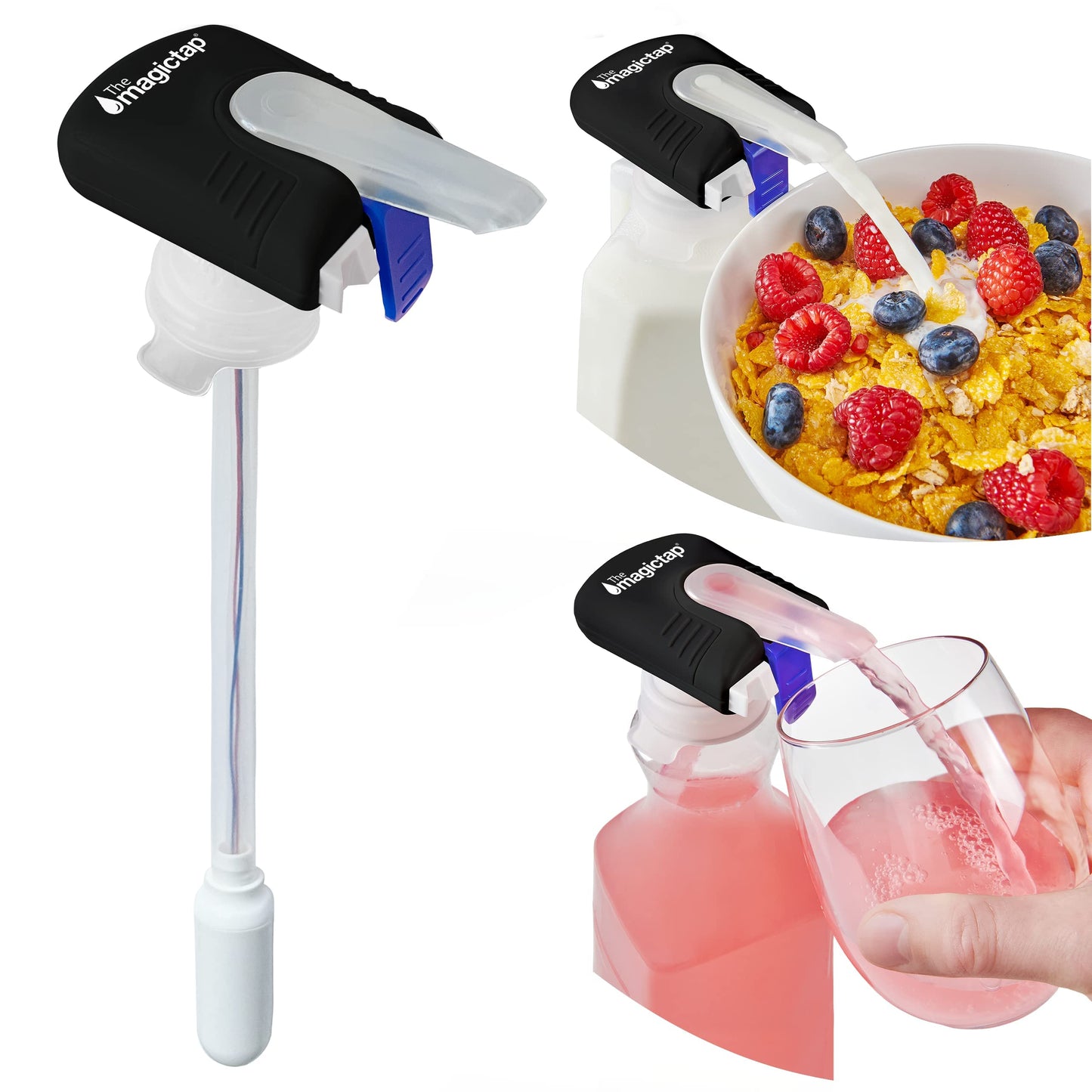 Automatic Drink Dispenser for Fridge– One-Touch No-Spill Beverage Pourer
