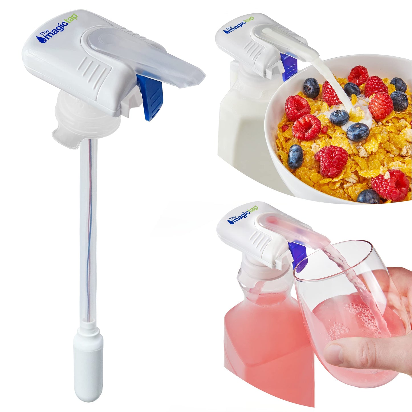 Automatic Drink Dispenser for Fridge– One-Touch No-Spill Beverage Pourer