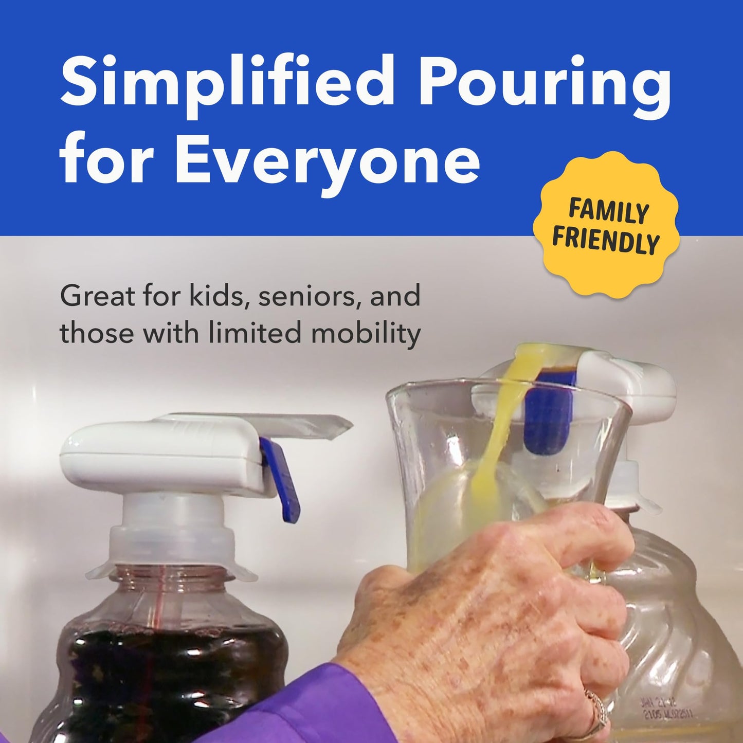 Automatic Drink Dispenser for Fridge– One-Touch No-Spill Beverage Pourer