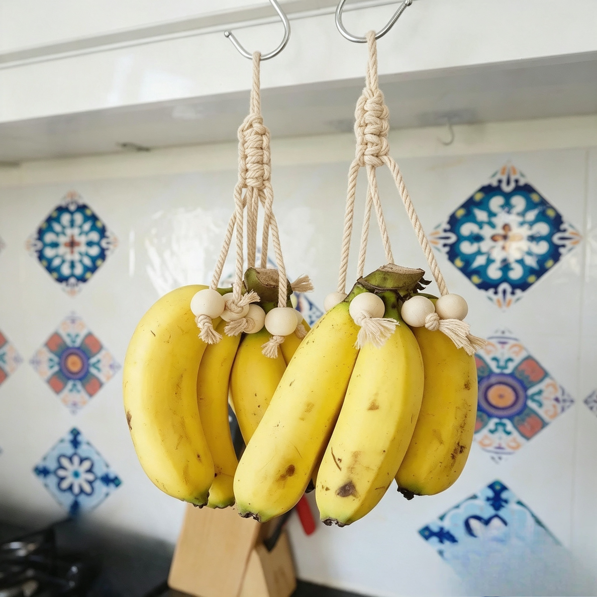 Handmade Macrame Hanging Fruit Basket