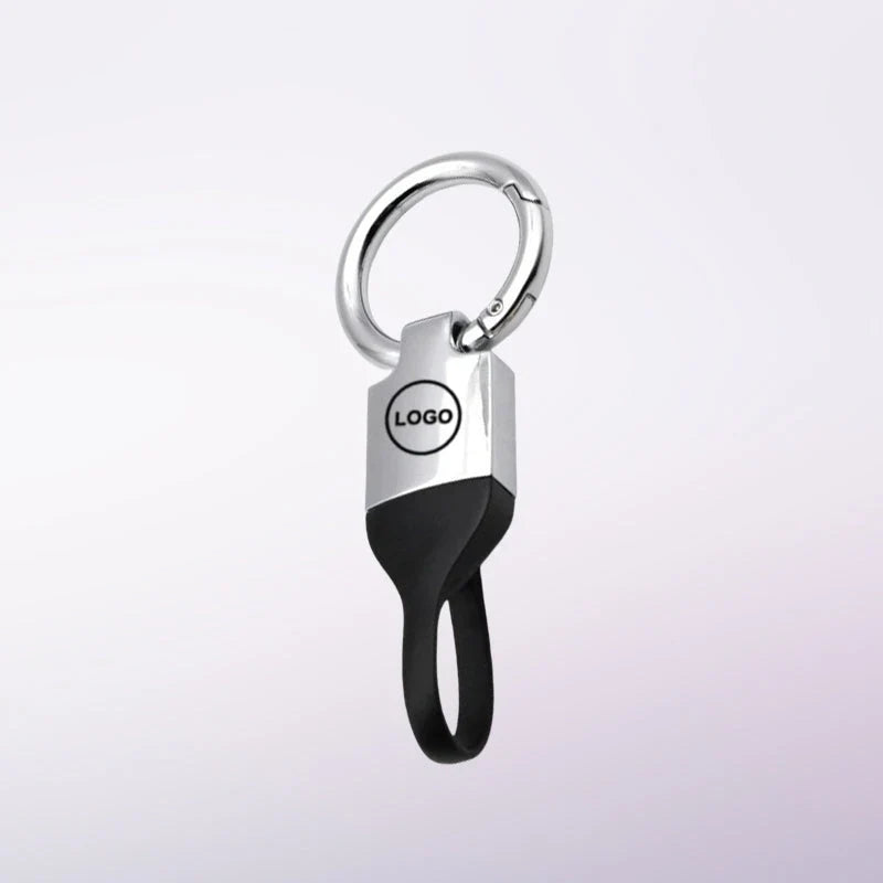 SnapLock™ Tactical Quick-Release Keychain — Screwless Metal Car Key Ring with Heavy-Duty TPU Strap