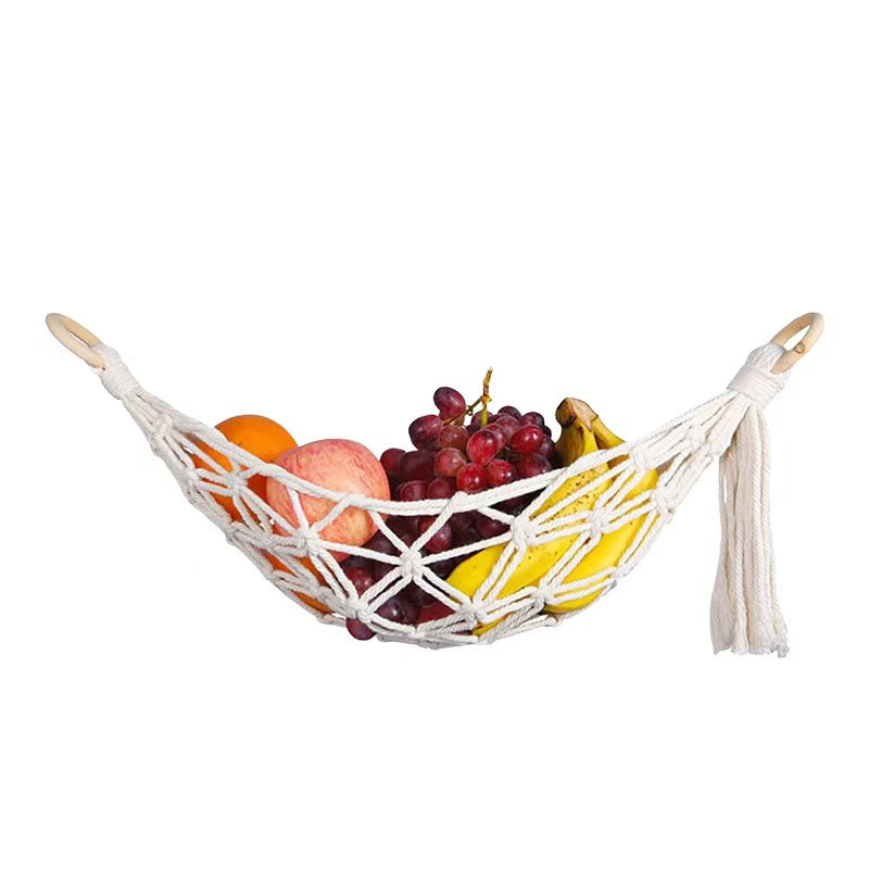 Handmade Macrame Hanging Fruit Basket