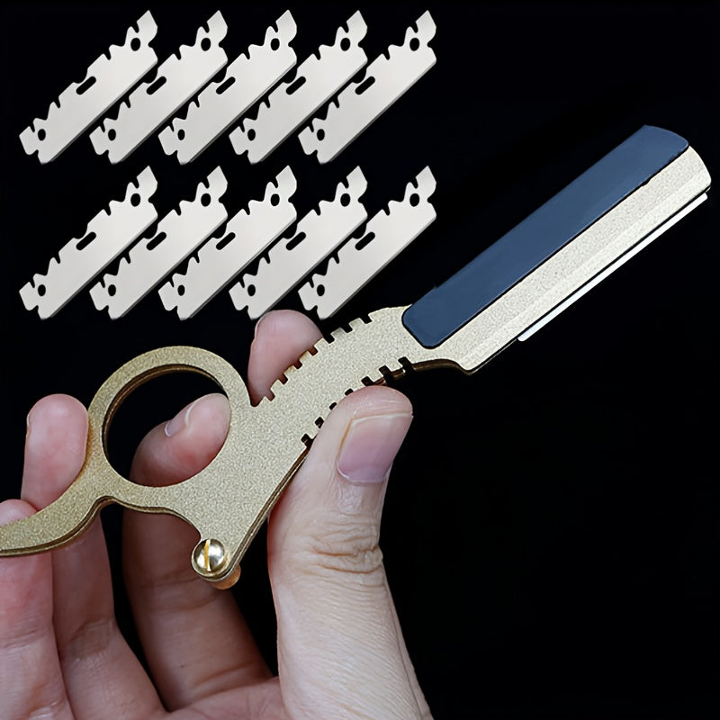 Classic Vintage Look for Barber Razor Manual Shaving, Haircutting, Beard Shaping, and Eyebrow Trimming