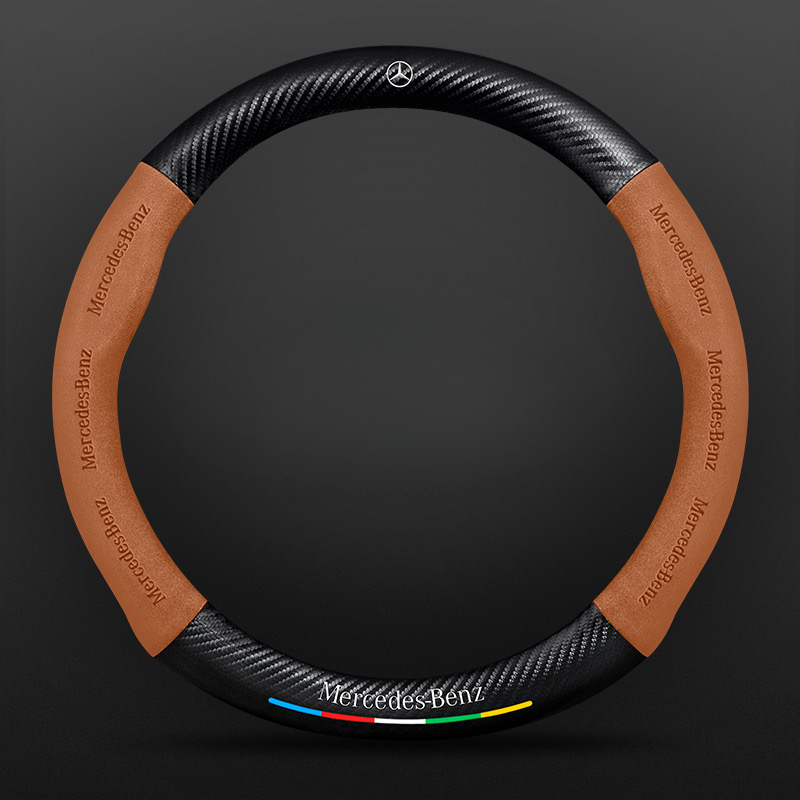 TrackVibe | Carbon Suede Steering Wheel Cover – Anti-Slip & Wear-Resistant