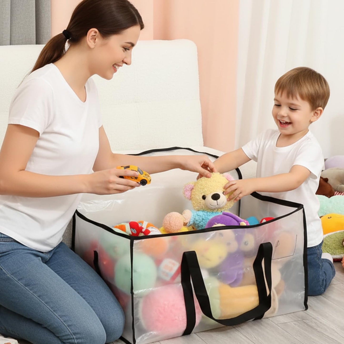 Extra Large Moving Bags – Reusable Clothes & Household Storage Bags with Handles