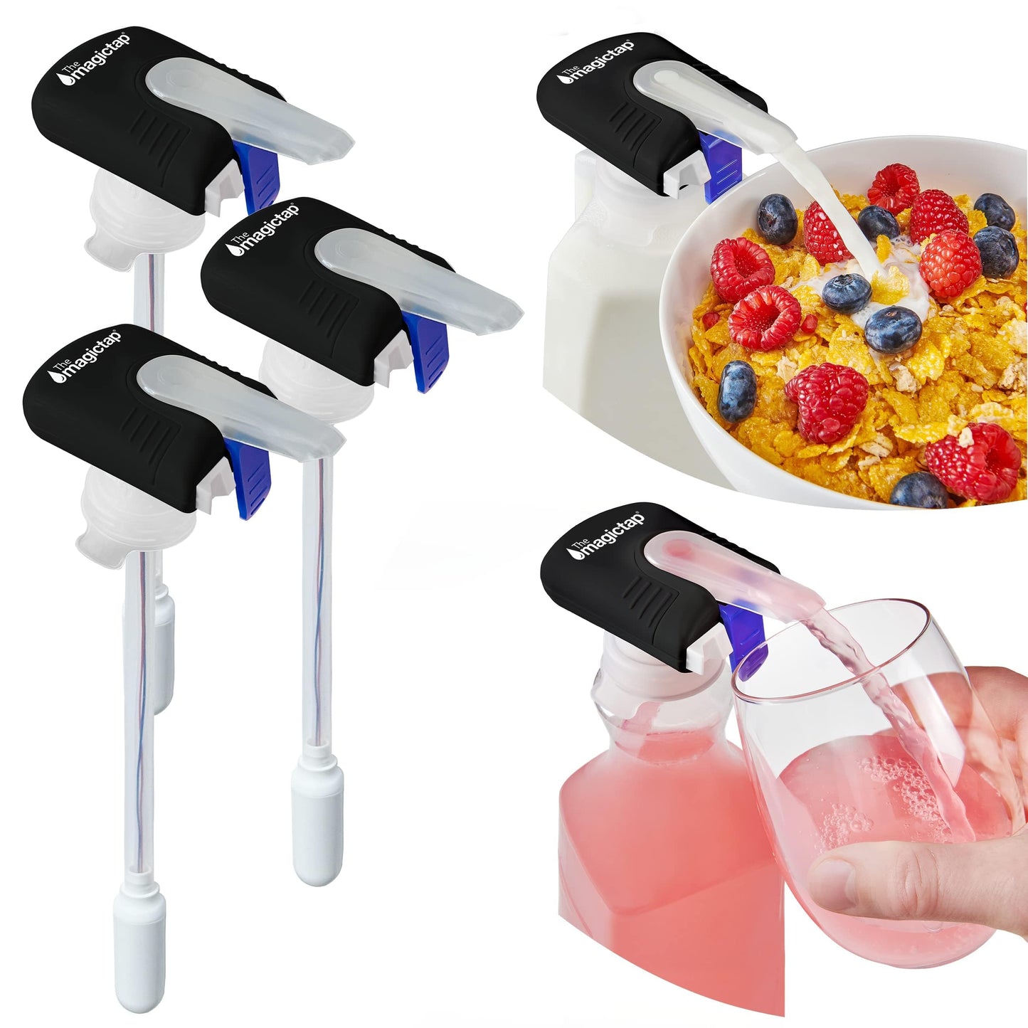 Automatic Drink Dispenser for Fridge– One-Touch No-Spill Beverage Pourer