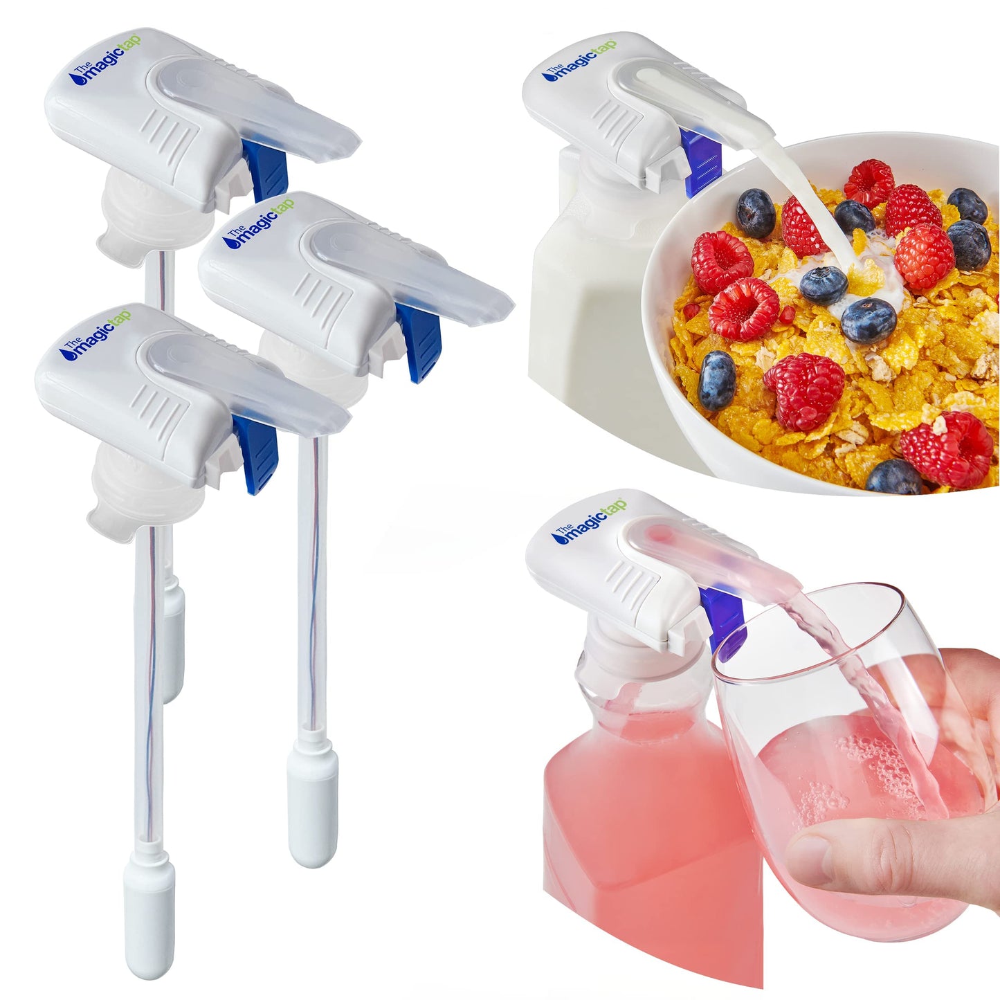Automatic Drink Dispenser for Fridge– One-Touch No-Spill Beverage Pourer