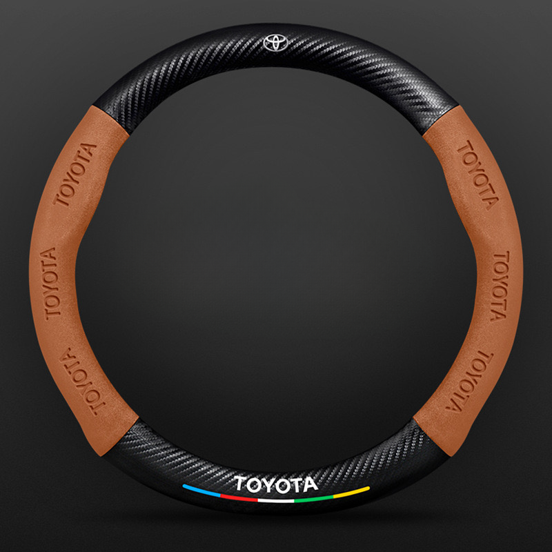 TrackVibe | Carbon Suede Steering Wheel Cover – Anti-Slip & Wear-Resistant