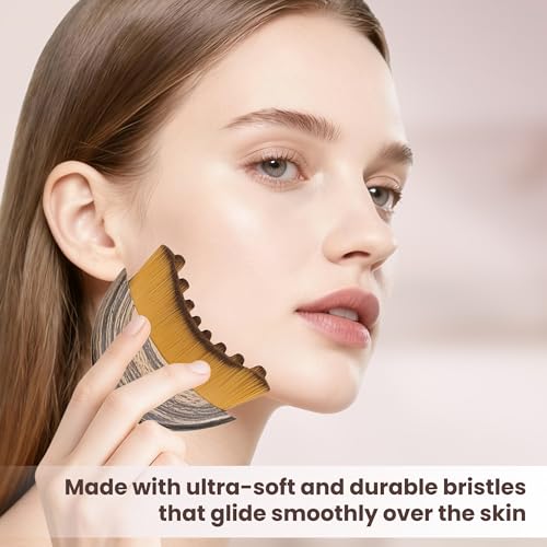 Lymphatic Contour Face Brush for Sculpting: Drainage Massager