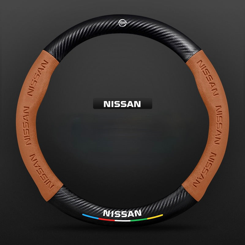 TrackVibe | Carbon Suede Steering Wheel Cover – Anti-Slip & Wear-Resistant