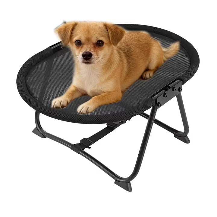 Elevated Cooling Pet Bed – Portable Breathable Dog & Cat Cot with Non-Slip Feet