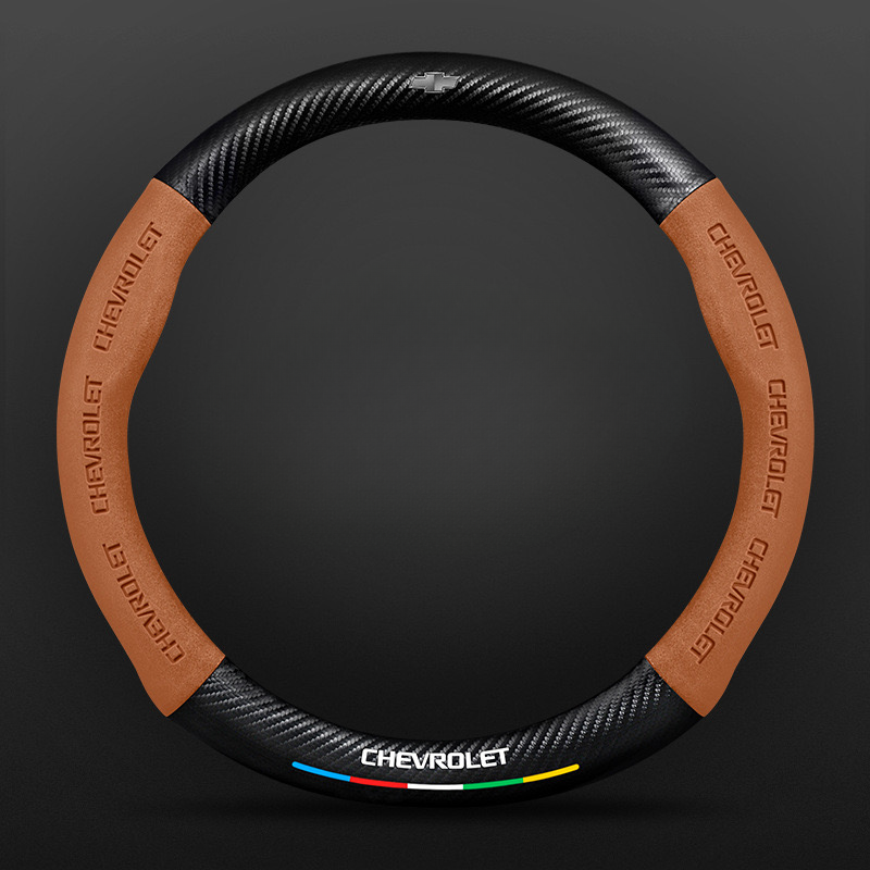 TrackVibe | Carbon Suede Steering Wheel Cover – Anti-Slip & Wear-Resistant