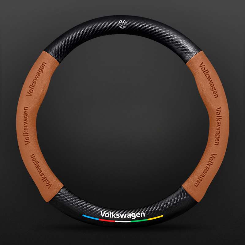 TrackVibe | Carbon Suede Steering Wheel Cover – Anti-Slip & Wear-Resistant