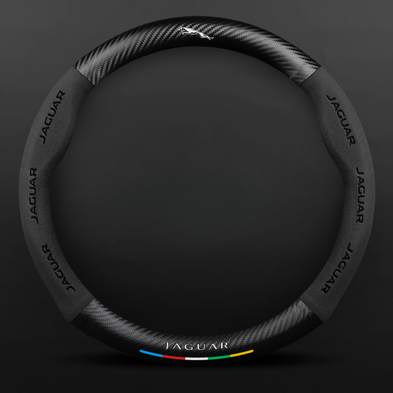 TrackVibe | Carbon Suede Steering Wheel Cover – Anti-Slip & Wear-Resistant