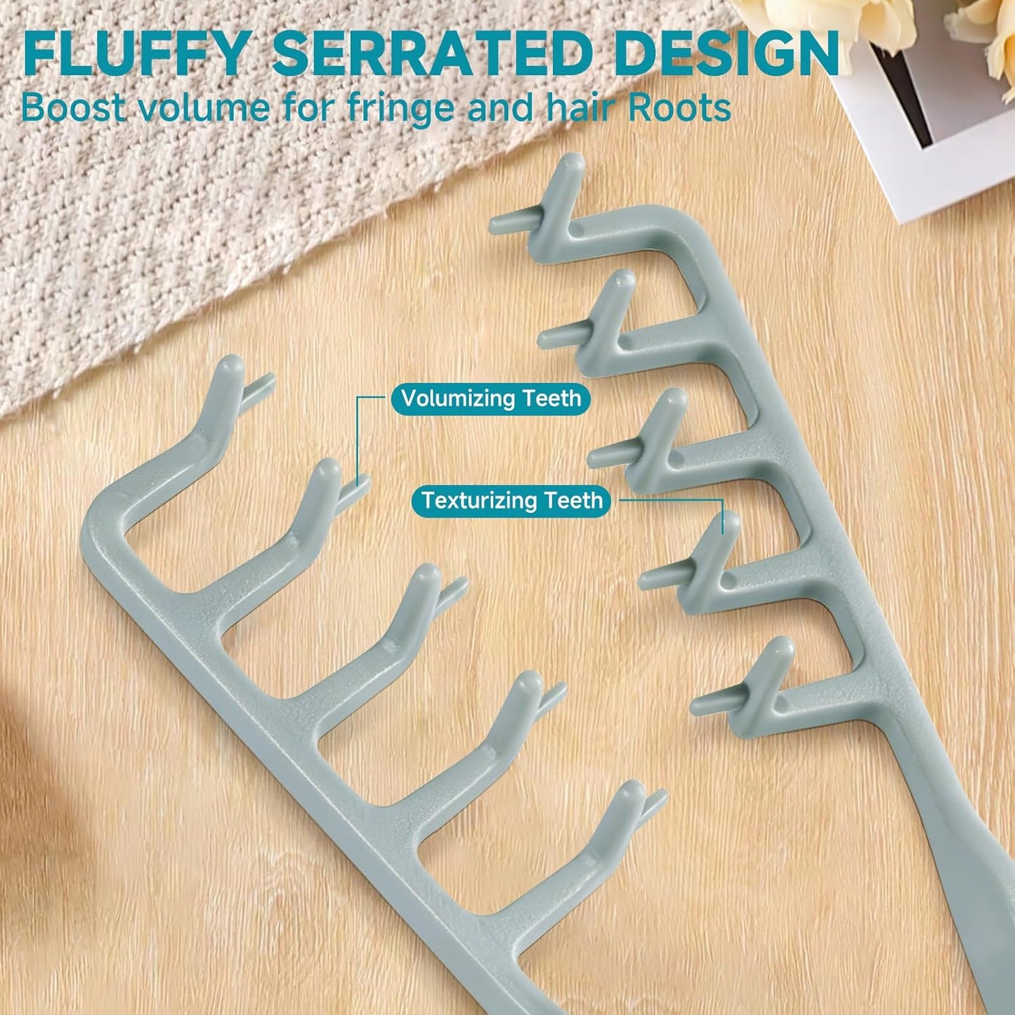 Voluminous Wide-toothed Hair Comb Men's Fluffy Texture