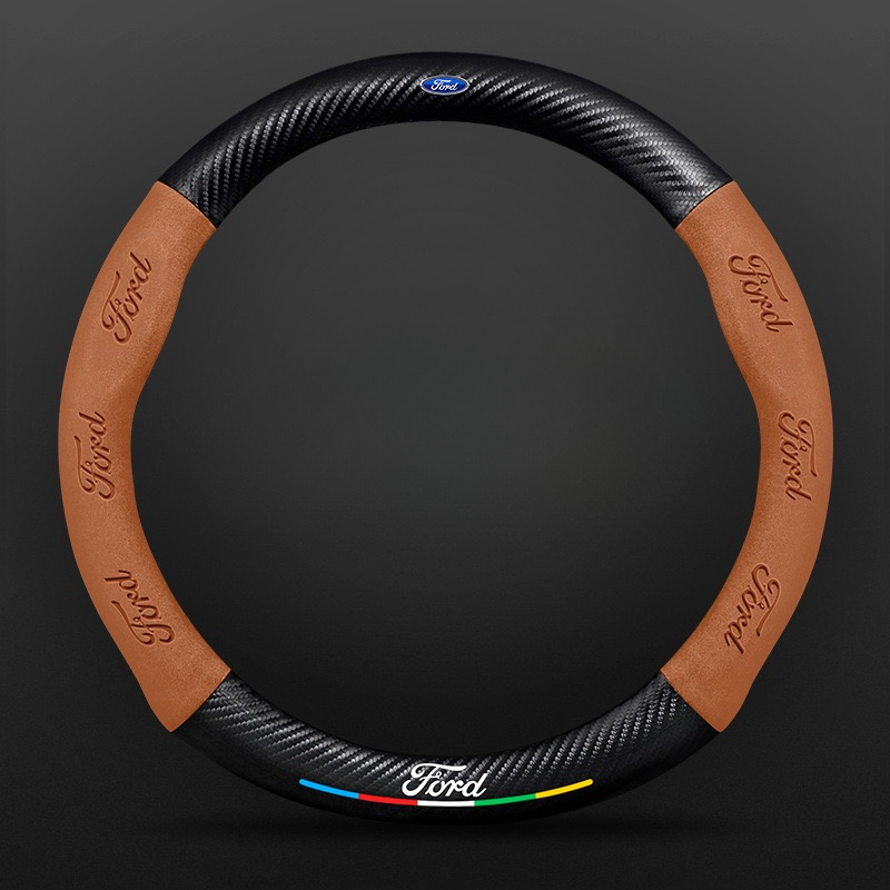 TrackVibe | Carbon Suede Steering Wheel Cover – Anti-Slip & Wear-Resistant
